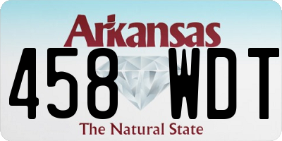 AR license plate 458WDT