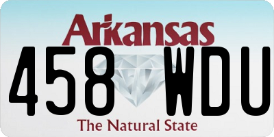AR license plate 458WDU