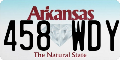 AR license plate 458WDY