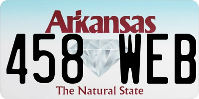AR license plate 458WEB