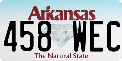 AR license plate 458WEC