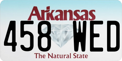 AR license plate 458WED