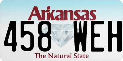 AR license plate 458WEH