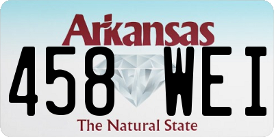 AR license plate 458WEI