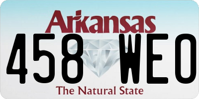 AR license plate 458WEO