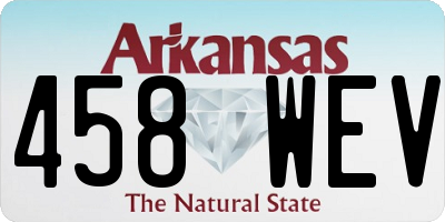AR license plate 458WEV