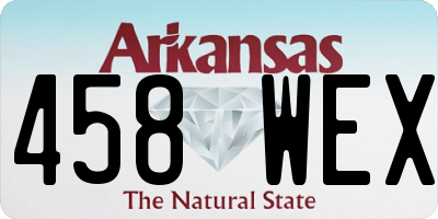 AR license plate 458WEX