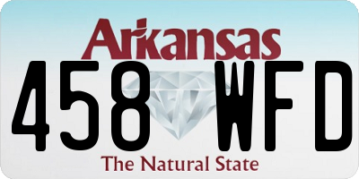 AR license plate 458WFD