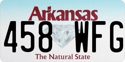 AR license plate 458WFG