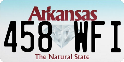 AR license plate 458WFI