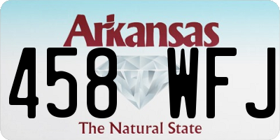 AR license plate 458WFJ