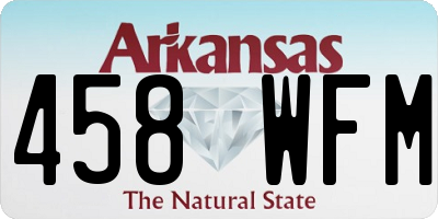 AR license plate 458WFM