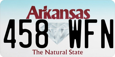 AR license plate 458WFN