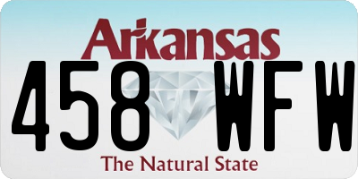 AR license plate 458WFW