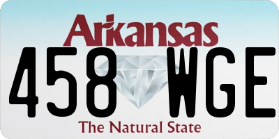AR license plate 458WGE
