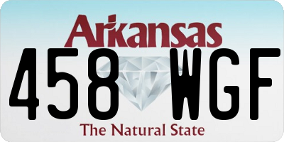 AR license plate 458WGF