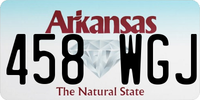 AR license plate 458WGJ