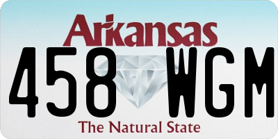 AR license plate 458WGM