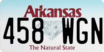 AR license plate 458WGN