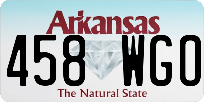 AR license plate 458WGO