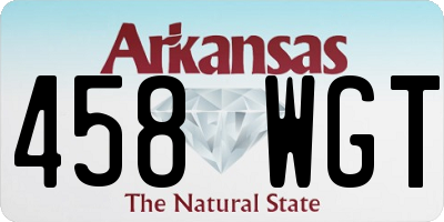 AR license plate 458WGT