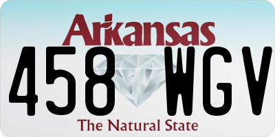 AR license plate 458WGV