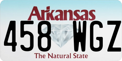 AR license plate 458WGZ