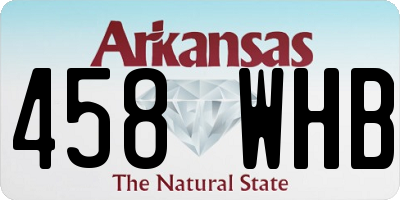 AR license plate 458WHB
