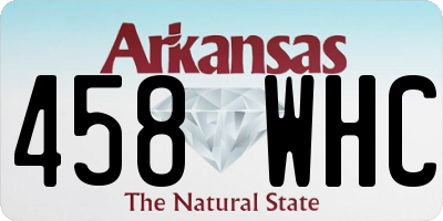 AR license plate 458WHC
