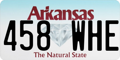 AR license plate 458WHE