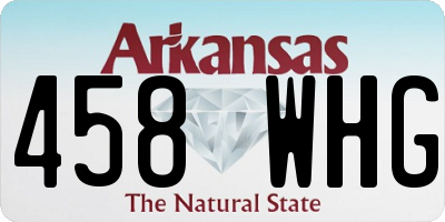 AR license plate 458WHG
