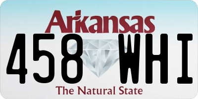 AR license plate 458WHI