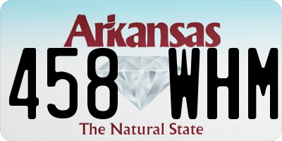 AR license plate 458WHM