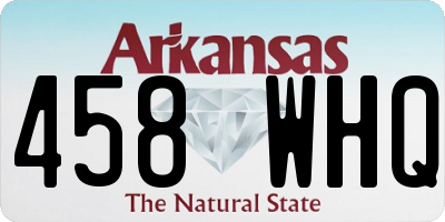 AR license plate 458WHQ