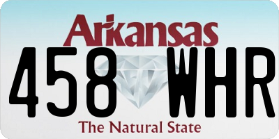 AR license plate 458WHR