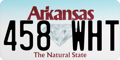 AR license plate 458WHT