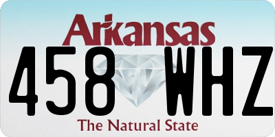 AR license plate 458WHZ