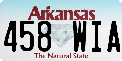 AR license plate 458WIA