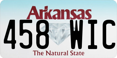AR license plate 458WIC