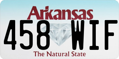 AR license plate 458WIF