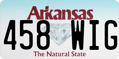 AR license plate 458WIG