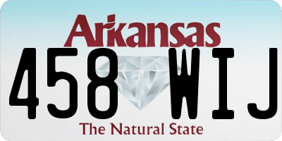 AR license plate 458WIJ