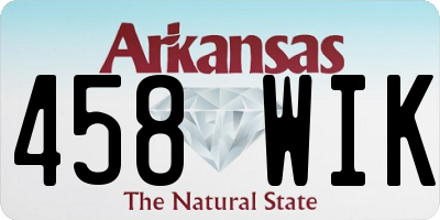AR license plate 458WIK