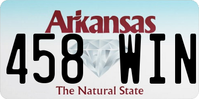 AR license plate 458WIN