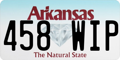 AR license plate 458WIP