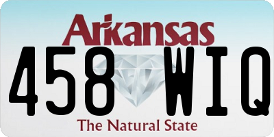 AR license plate 458WIQ