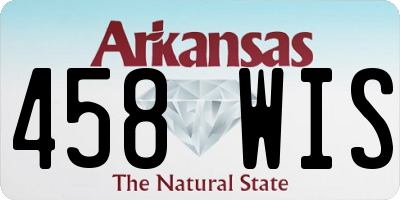 AR license plate 458WIS