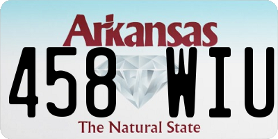 AR license plate 458WIU