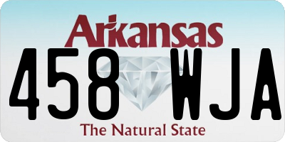 AR license plate 458WJA