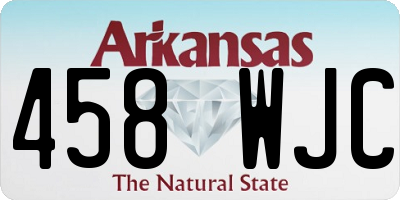 AR license plate 458WJC